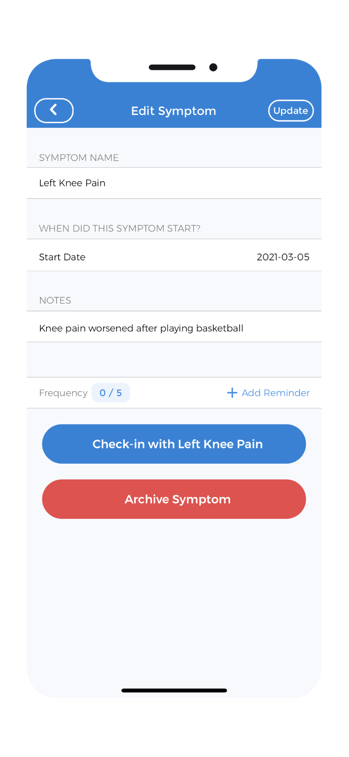 Track Chronic Pain