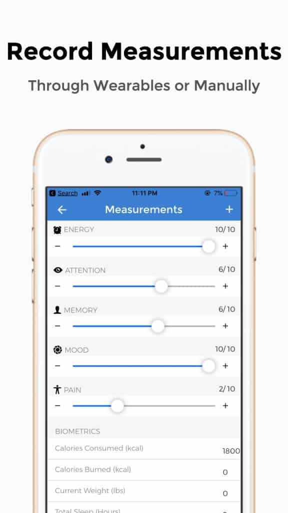 record health measurements