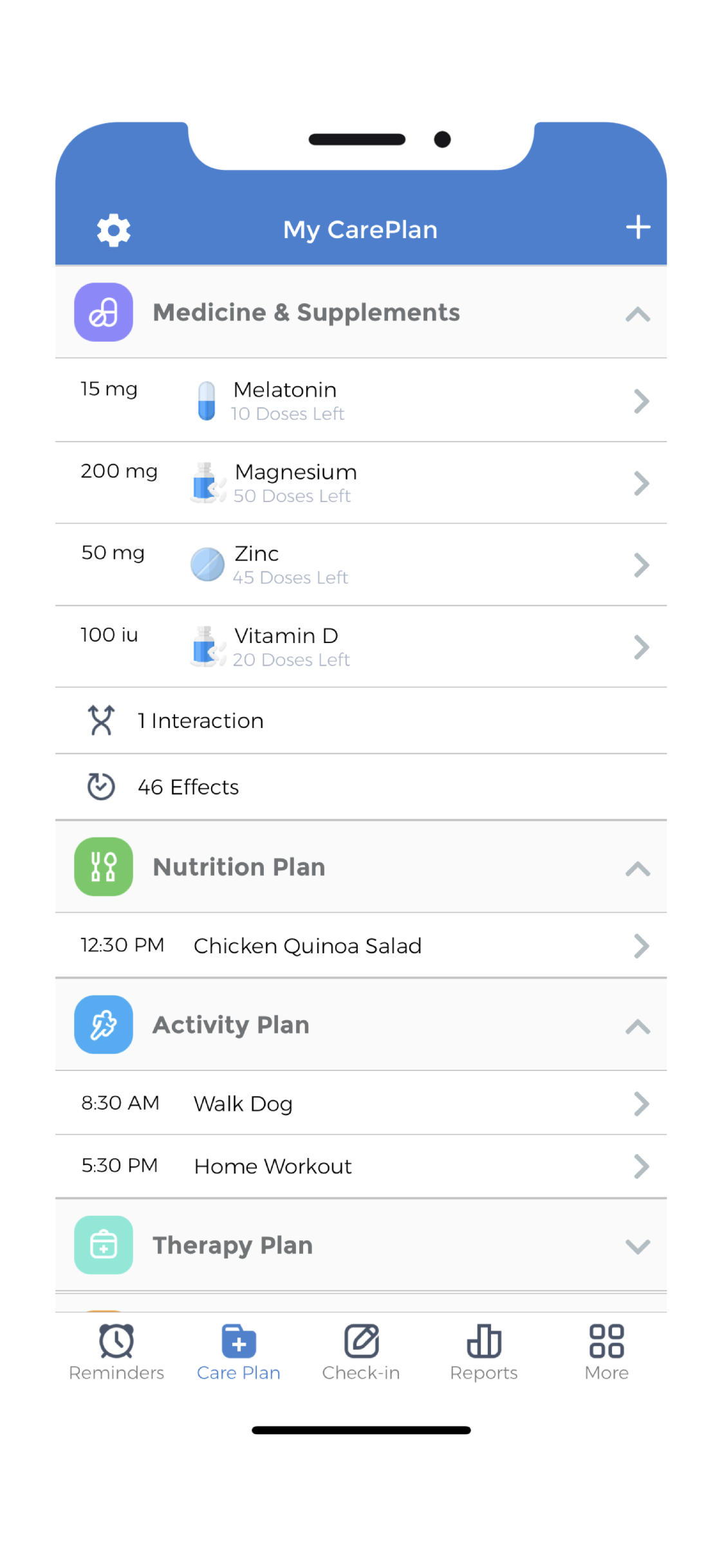 Medication Log - CarePlan