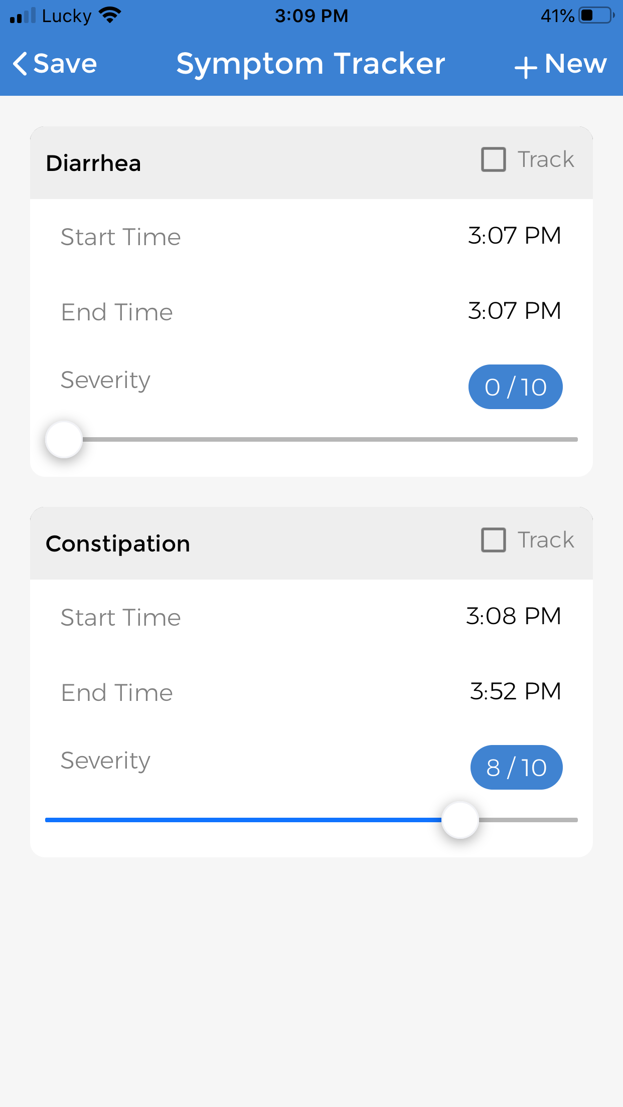 Stool & Hemorrhoids tracker