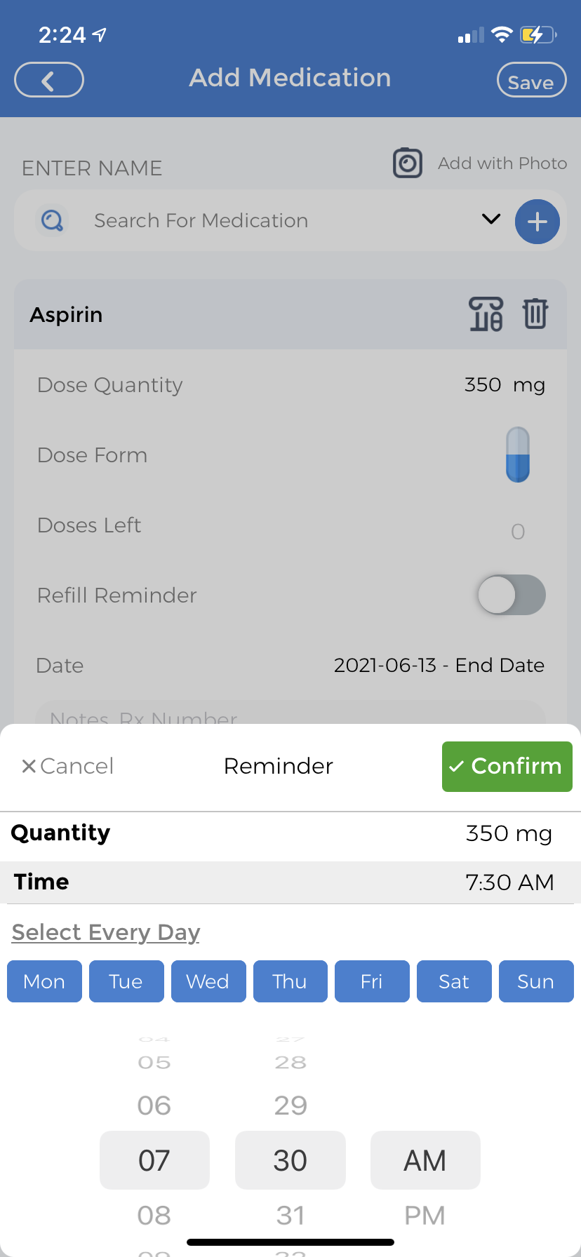 medication alerts and medication adherence