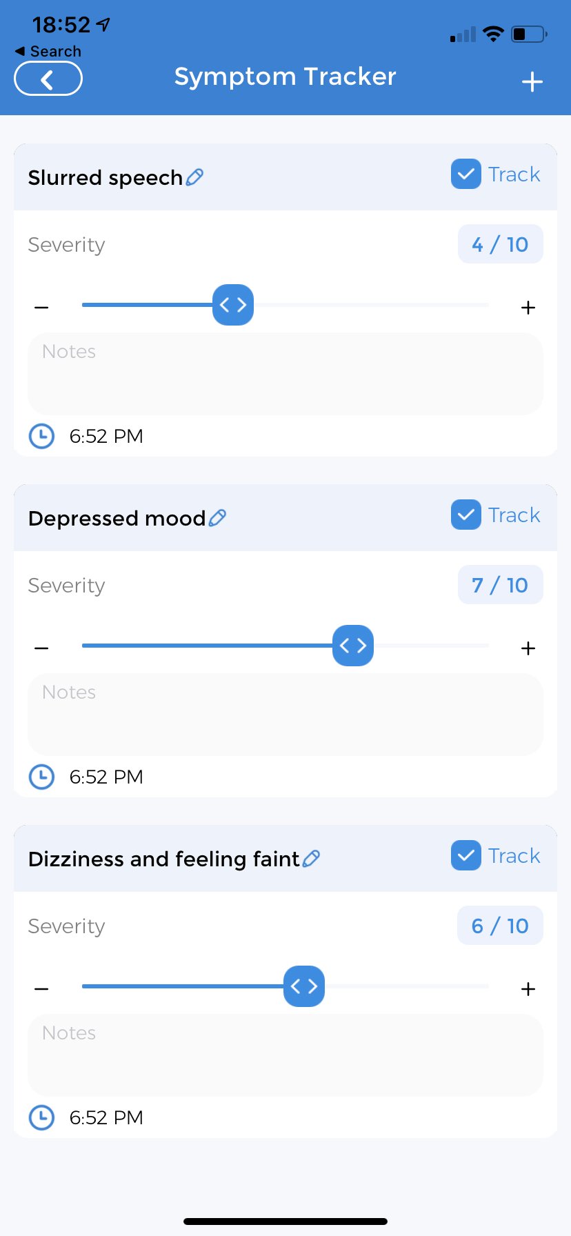 Symptom Tracker