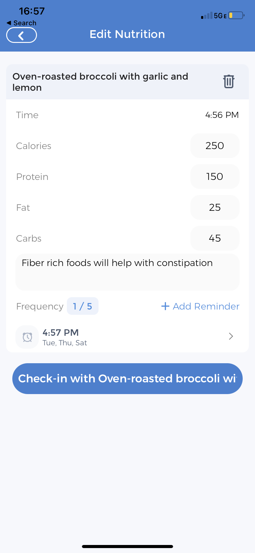 Nutrition Tracker