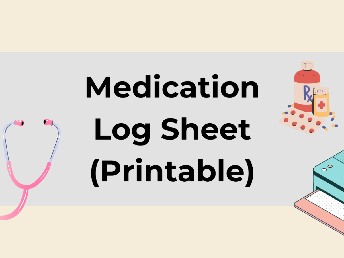 daily prescription log printable