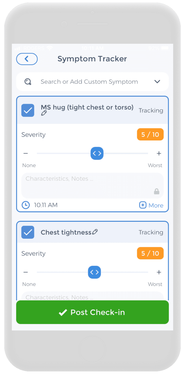 MS Hug Symptoms