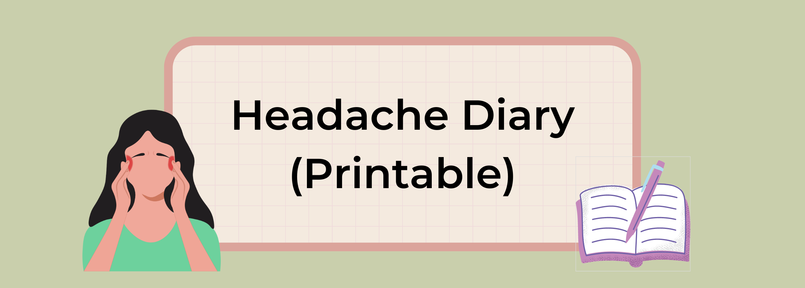 headache diary printable