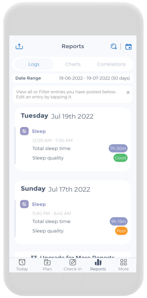 Sleep Diary Log & Determine How Much Sleep You Need and Get!