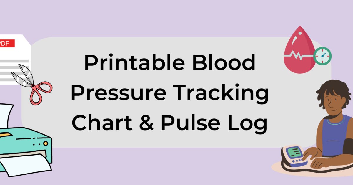 Easy Blood Pressure Chart With Morning and Afternoon Readings