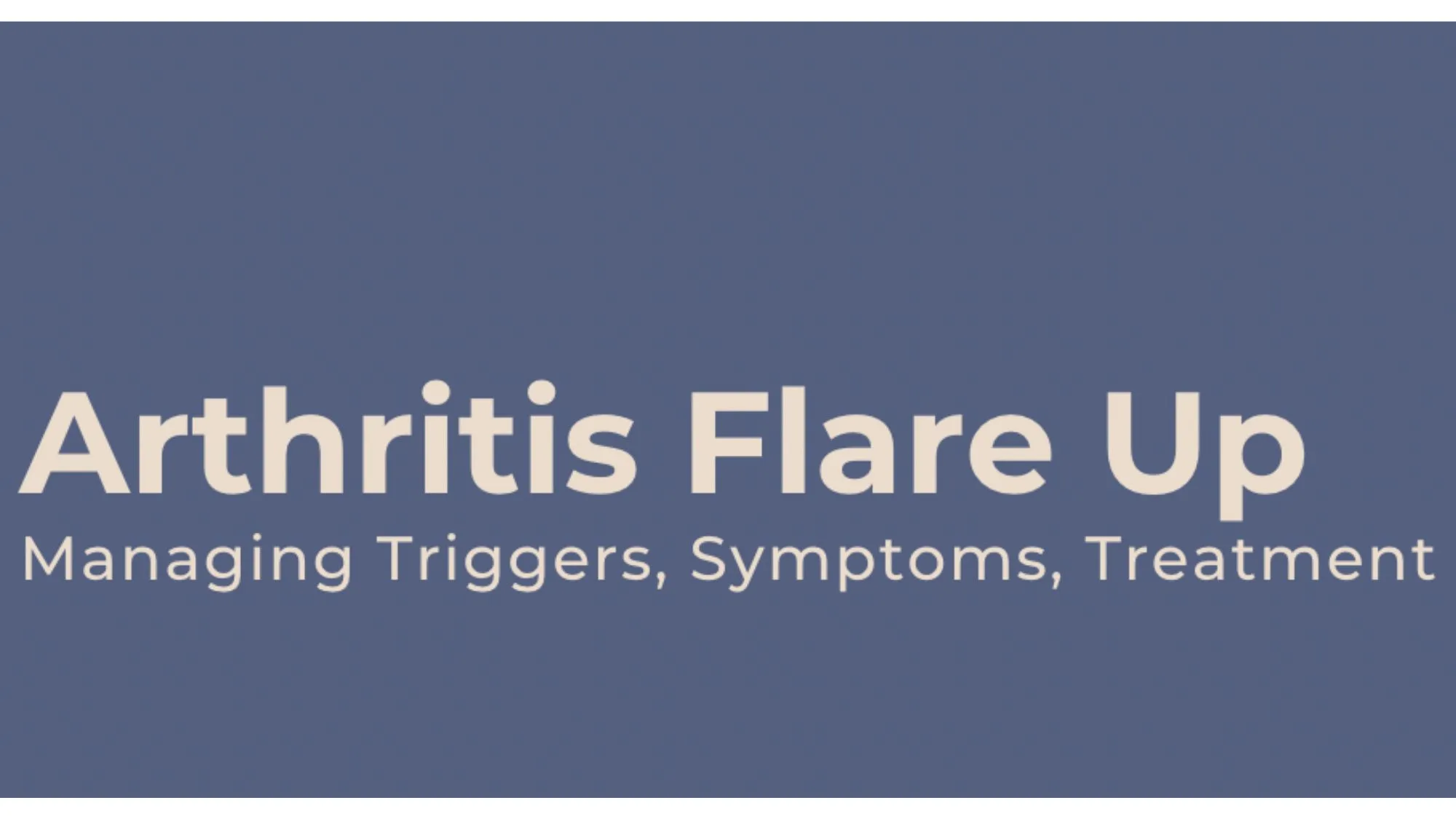 arthritis flare up