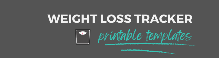weight loss tracker printable