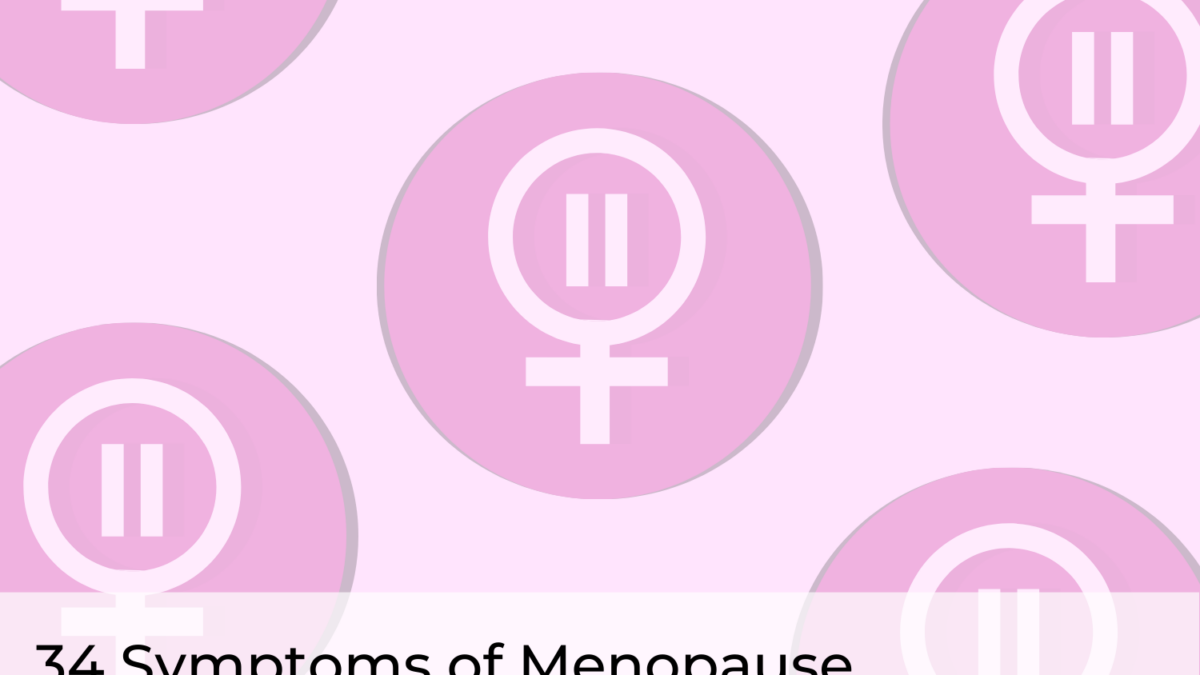 34 menopause symptoms