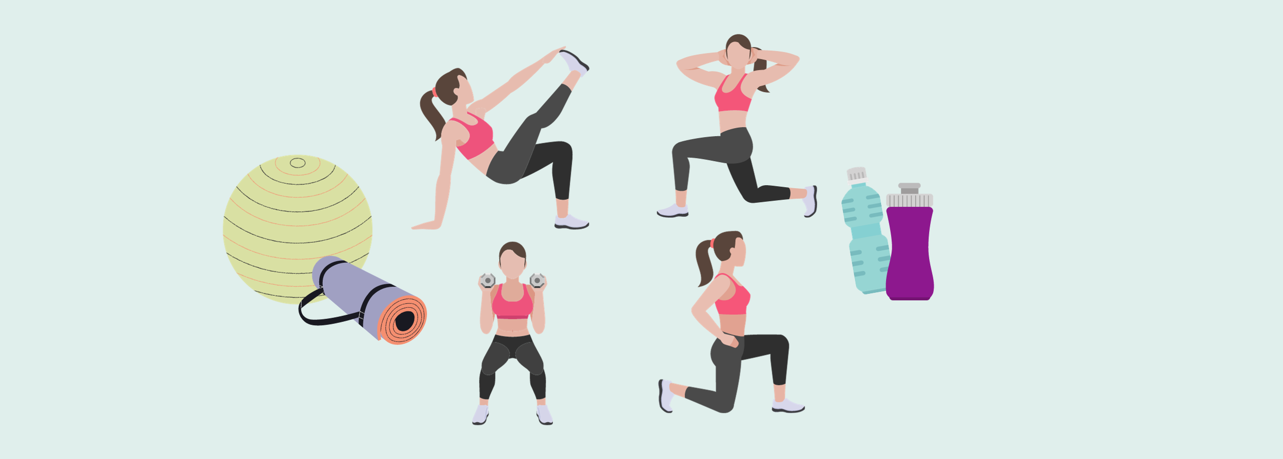 exercising with pots