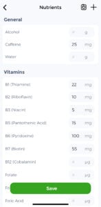 micronutrients tracking