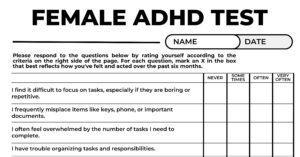 Downloadable Female ADHD Test