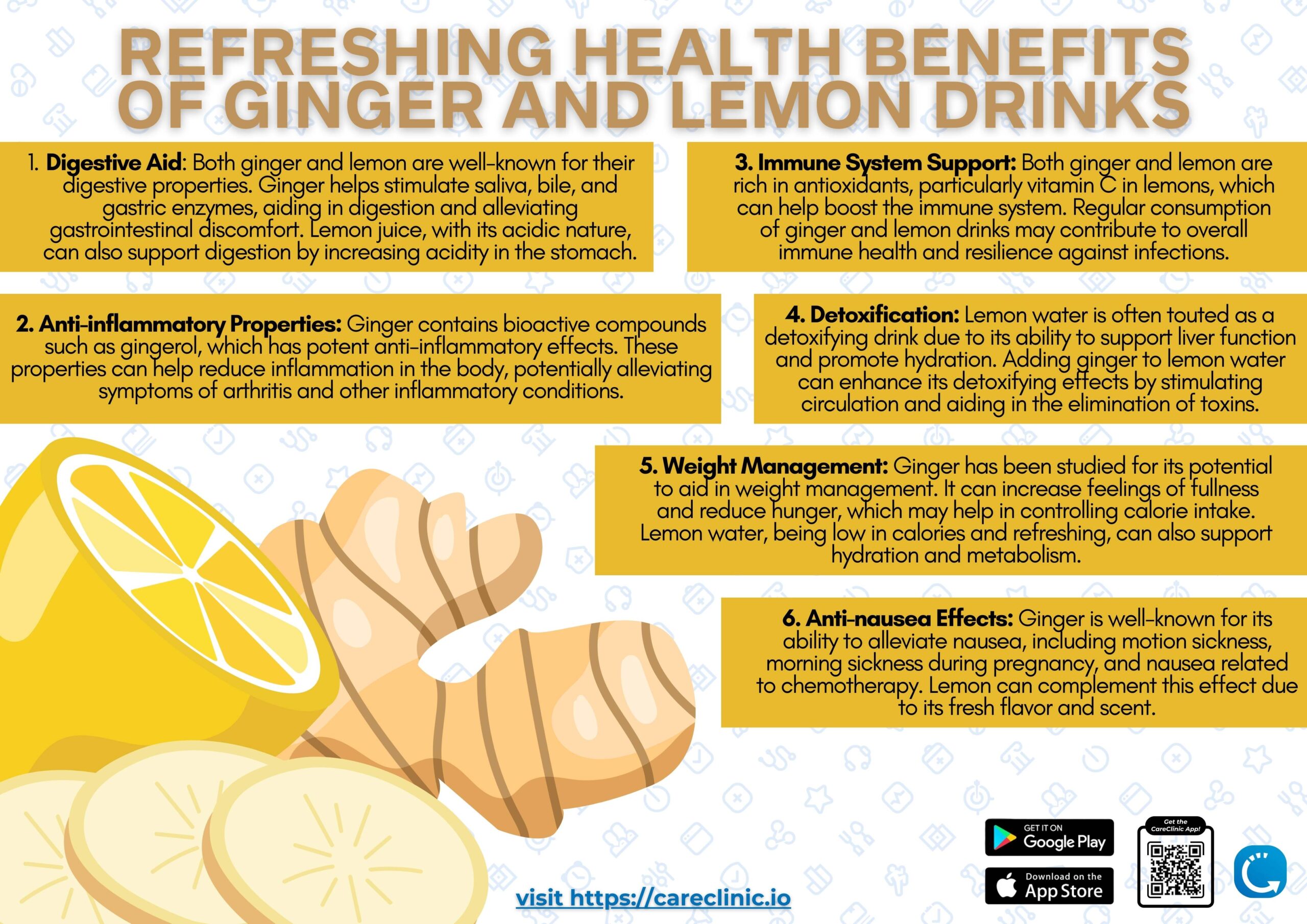 Benefits of Ginger and Lemon Drinks