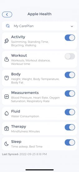 apple health integration